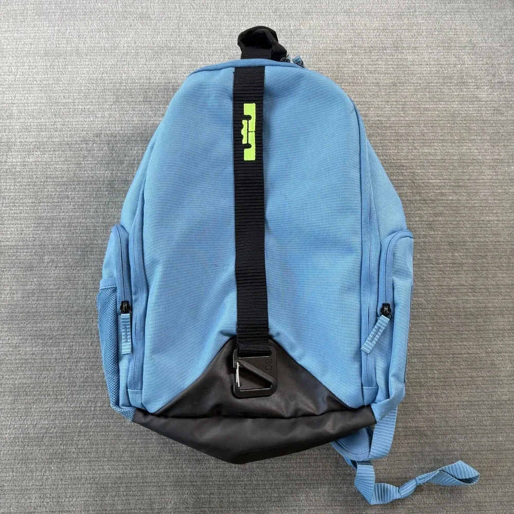 Nike LeBron James Basketball Backpack Blue Bubble Straps Lightweight Pockets